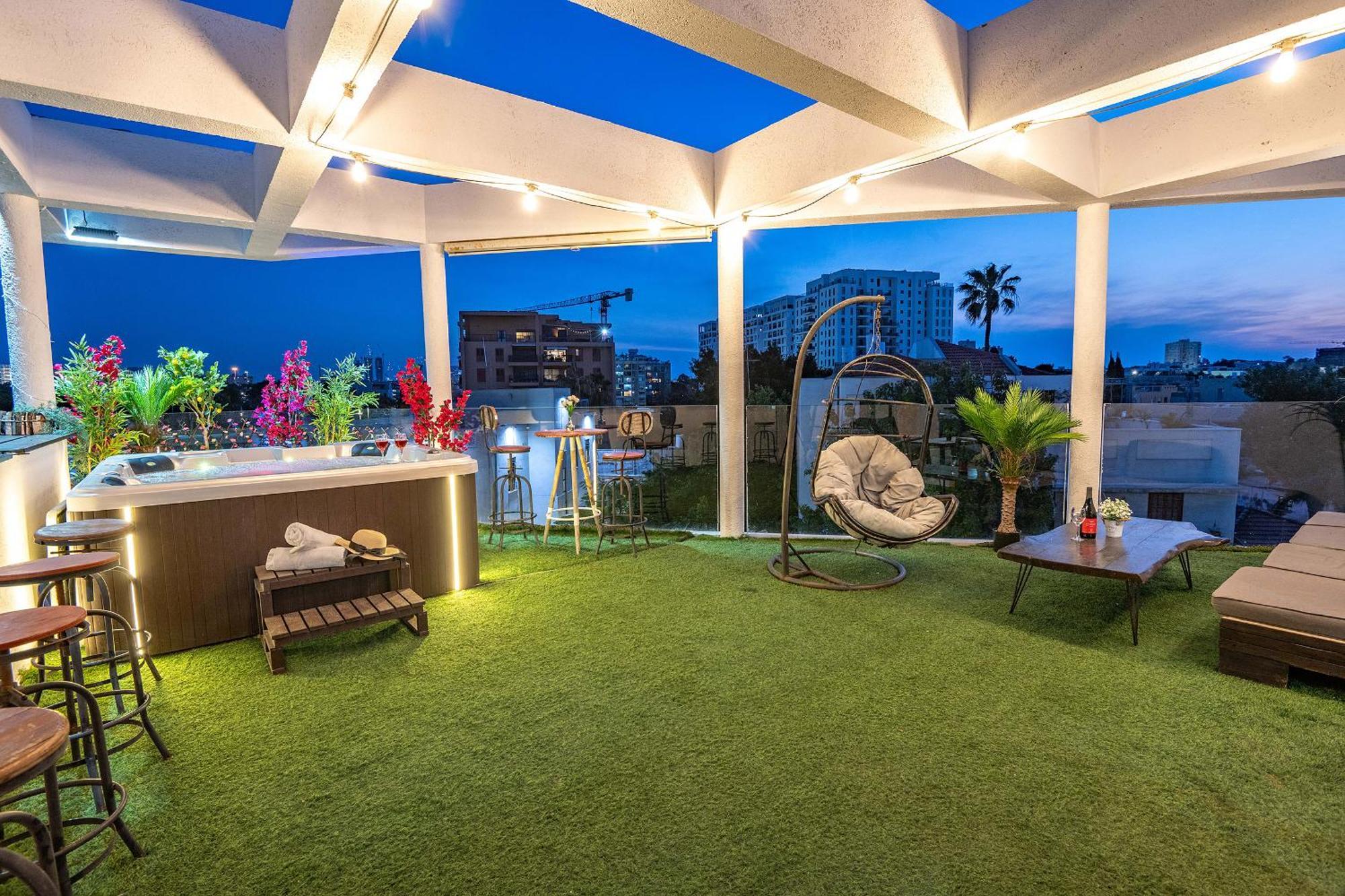 Luxurious Penthouse In Tel Aviv With Pool Daire Oda fotoğraf
